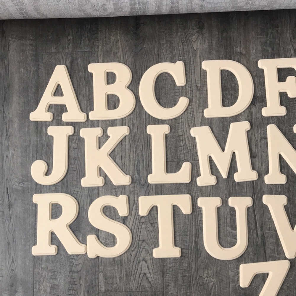 Set of 25 MDF Wood Letters